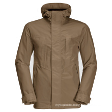 Windproof hardshell jacket for men's travel and everyday wear anorak jacket